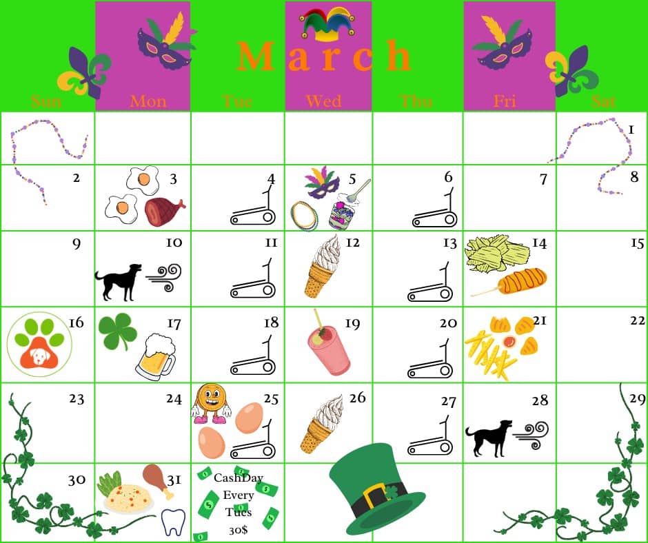 March Activities at The Dog Patch